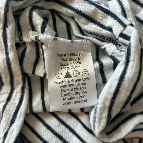 PAPER DENIM & CLOTH Kids Hoodie Shirt - Size 10/12, Navy & White, 100% - Picture 7 of 7